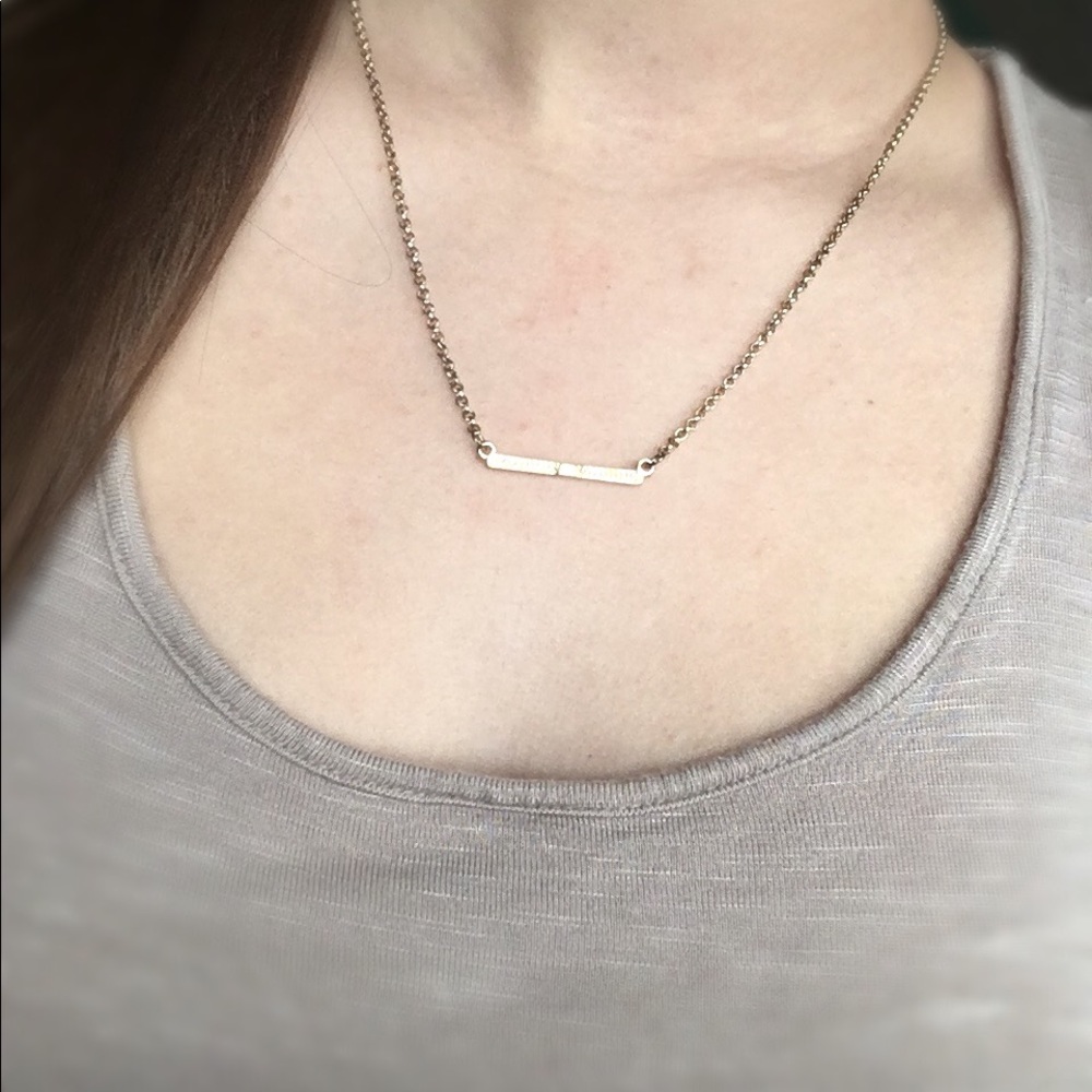 Homemade rectangular shaped necklace!